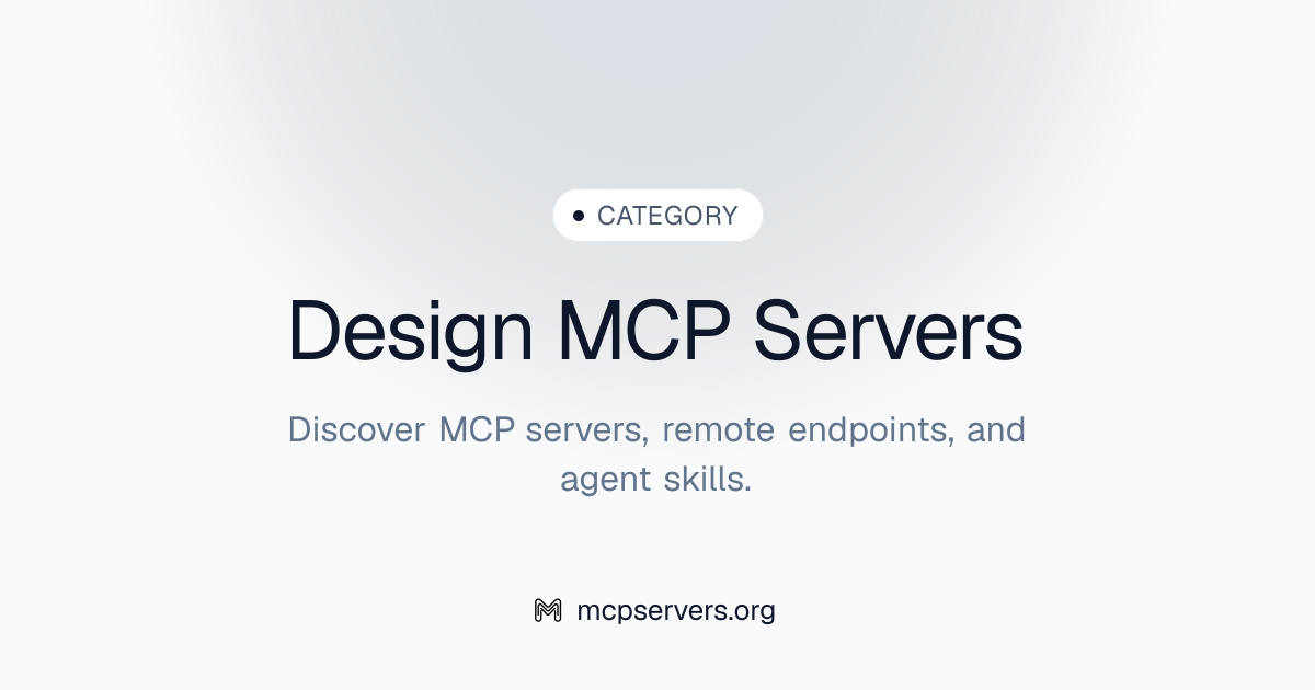 249 Design MCP Servers | Awesome MCP Servers