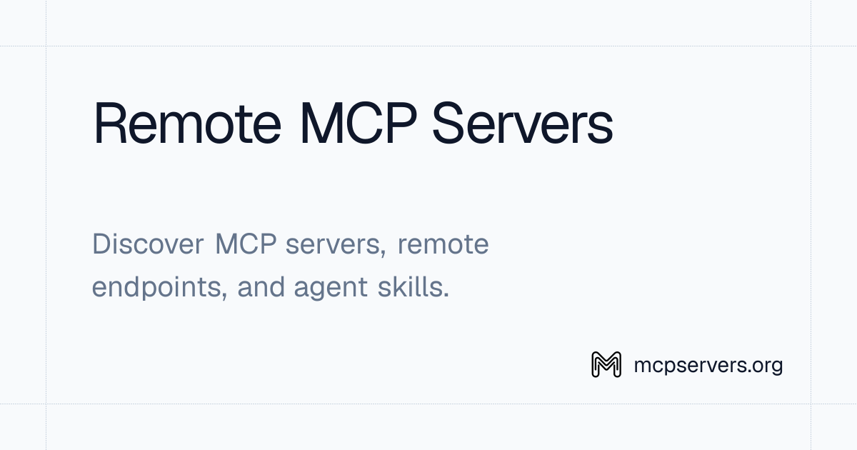 Remote MCP Servers | Awesome MCP Servers