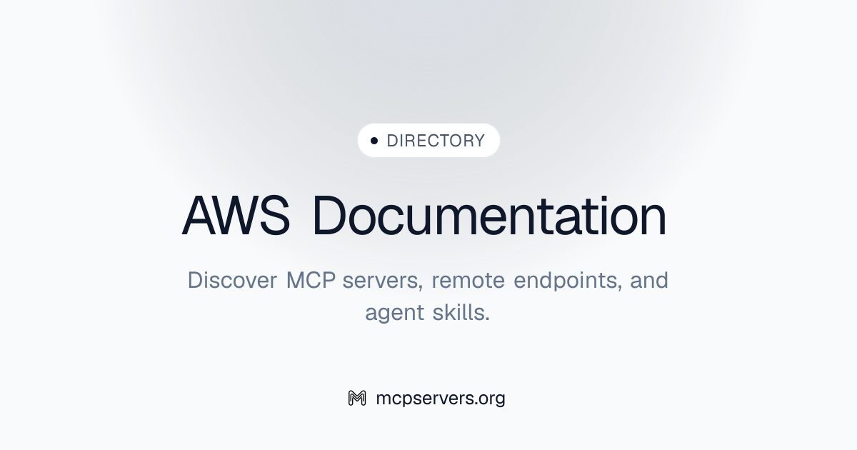 Official AWS Documentation MCP Server | Awesome MCP Servers