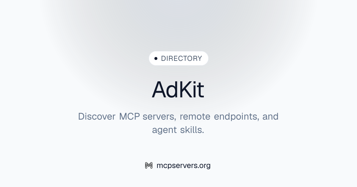 Official Ad Kit MCP Server | Awesome MCP Servers