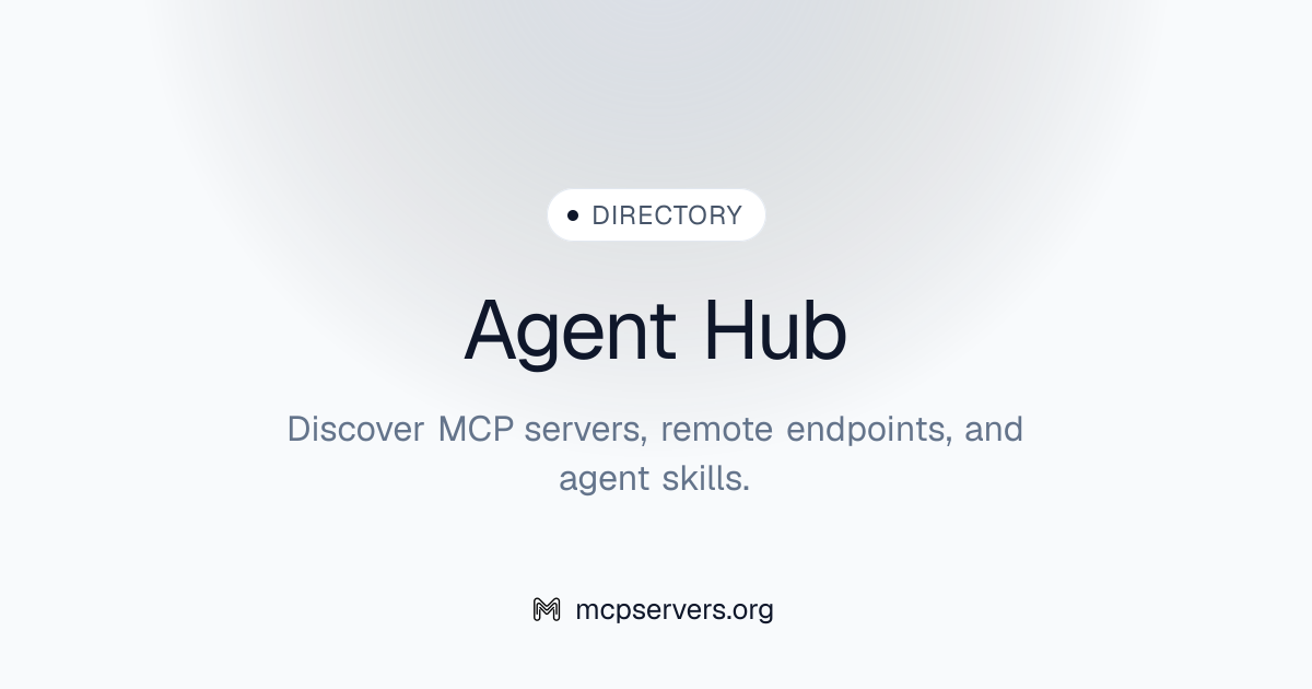 Agent Hub MCP Server | Awesome MCP Servers