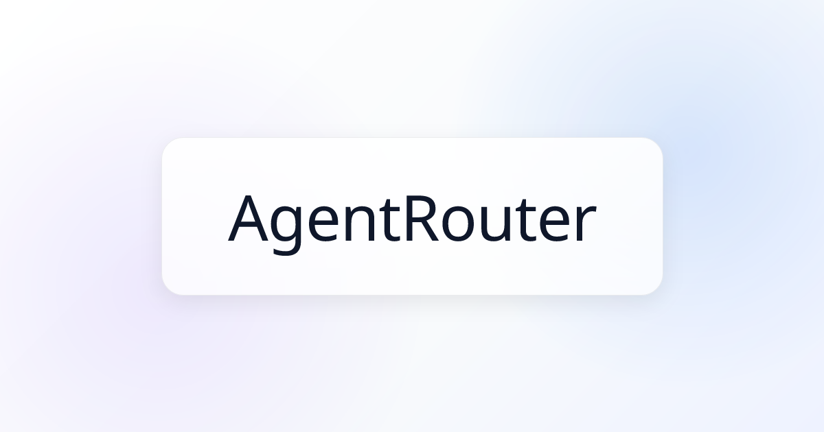 Agent Router MCP Server | Awesome MCP Servers