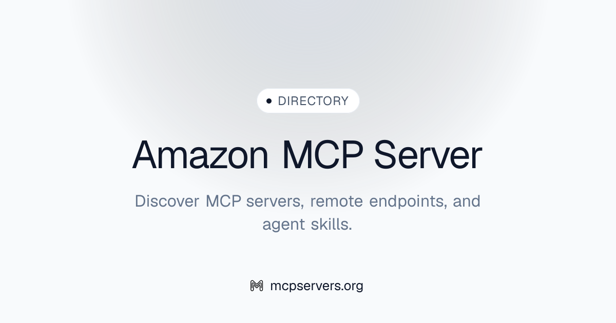 Amazon MCP Server | Awesome MCP Servers