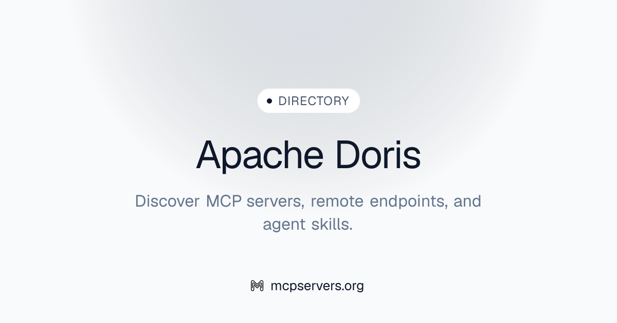 Official Apache Doris MCP Server | Awesome MCP Servers