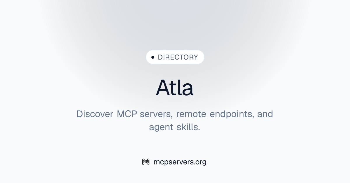 Official Atla MCP Server | Awesome MCP Servers