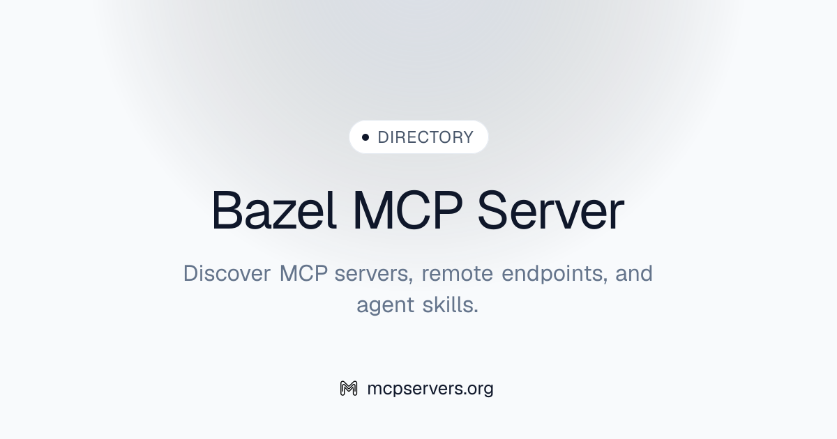 Bazel MCP Server | Awesome MCP Servers