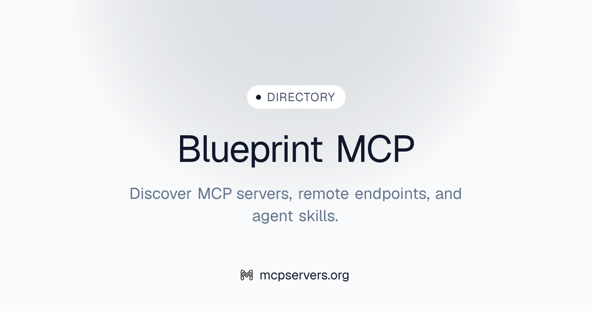 Official Blueprint MCP Server | Awesome MCP Servers