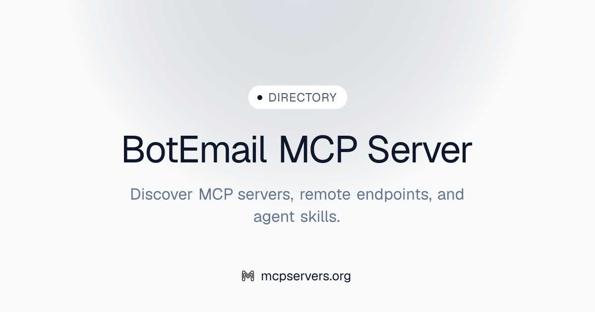Bot Email MCP Server | Awesome MCP Servers