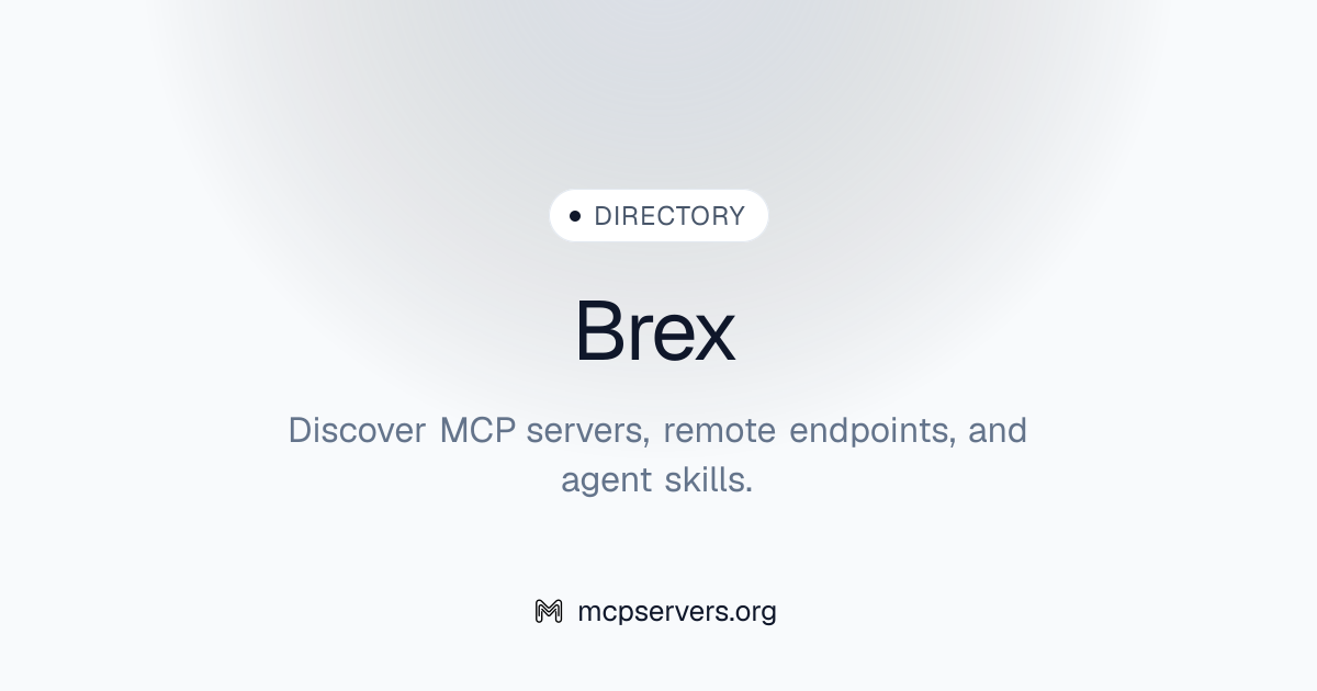 Brex MCP Server | Awesome MCP Servers