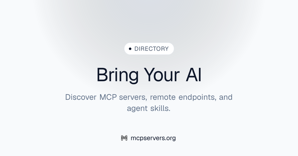 Bring Your AI MCP Server | Awesome MCP Servers