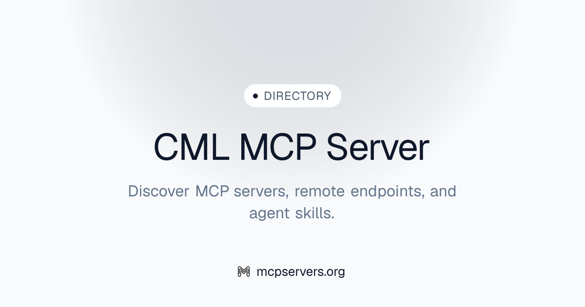 CML MCP Server | Awesome MCP Servers