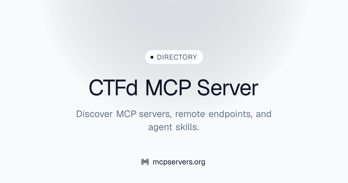 Ctfd MCP Server | Awesome MCP Servers