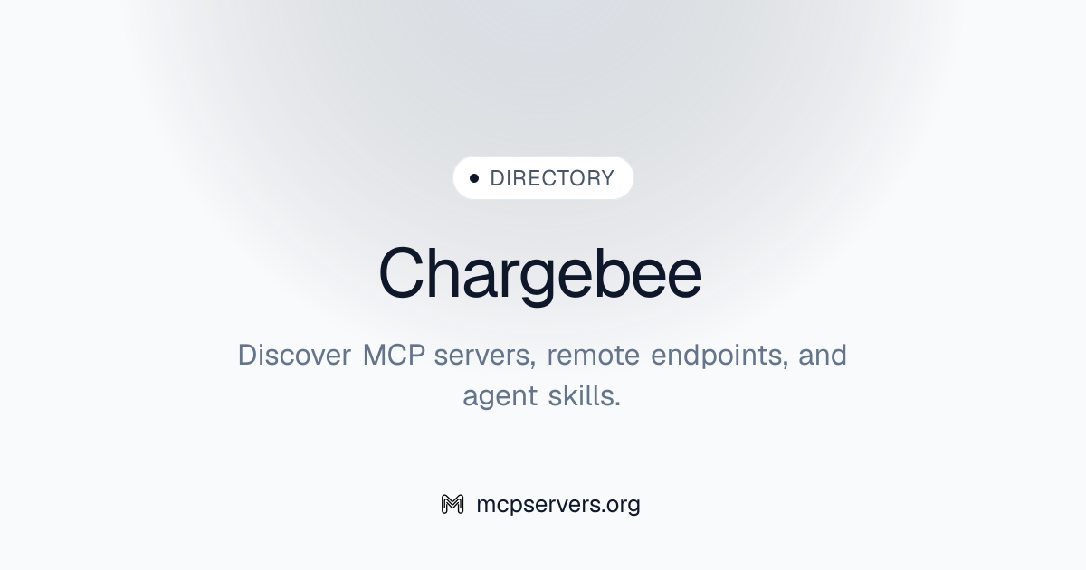 Chargebee MCP Server | Awesome MCP Servers