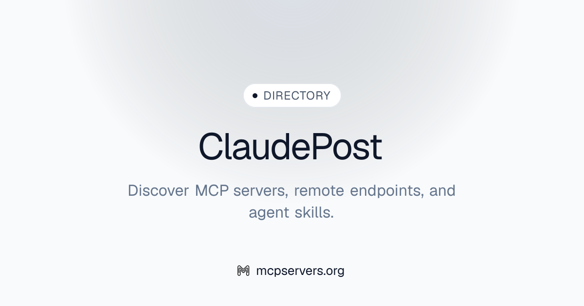 Claude Post MCP Server | Awesome MCP Servers