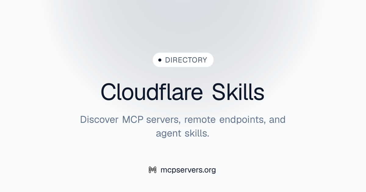 Cloudflare Skills | Agent Skills Library