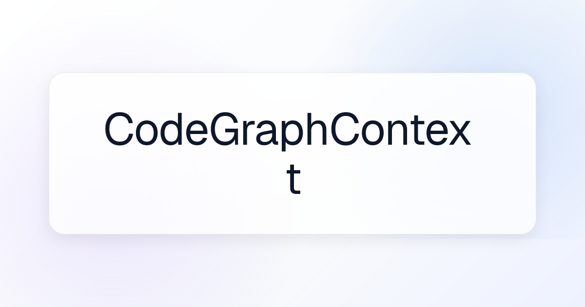 Code Graph Context MCP Server | Awesome MCP Servers