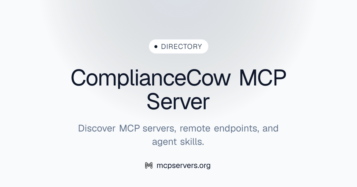 Compliance Cow MCP Server | Awesome MCP Servers