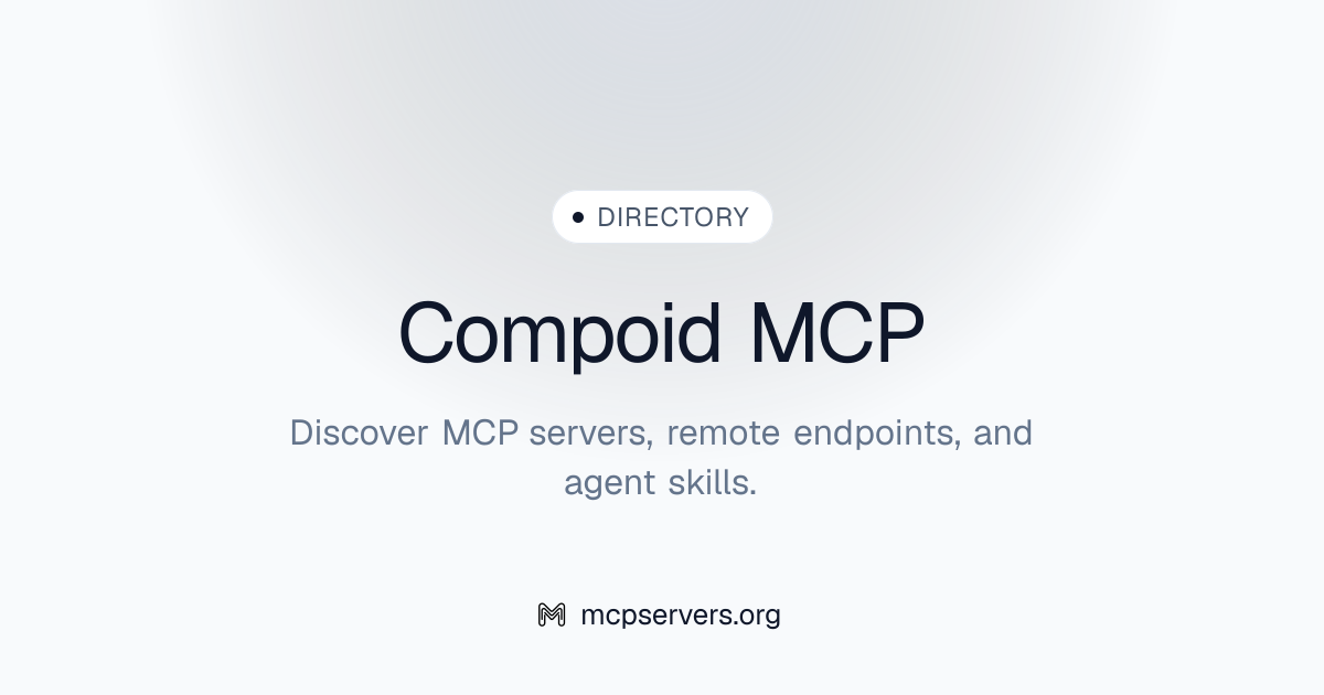 Compoid MCP Server | Awesome MCP Servers