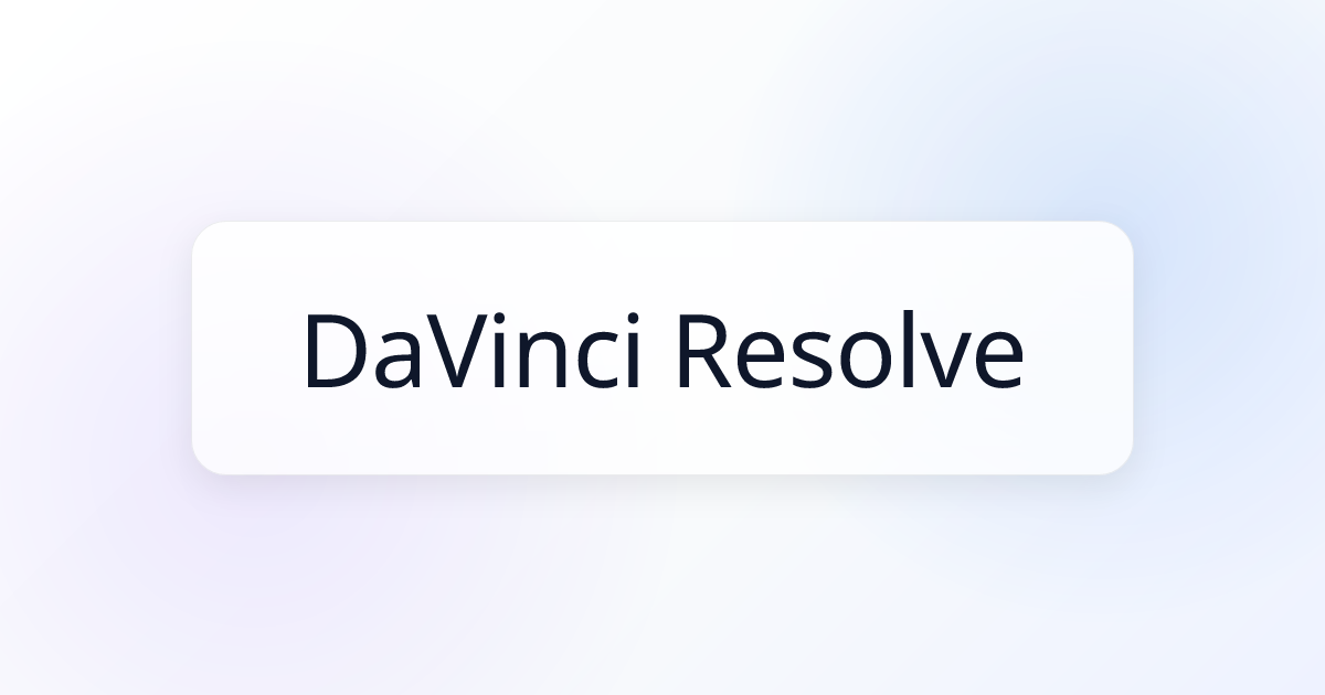 Da Vinci Resolve MCP Server | Awesome MCP Servers