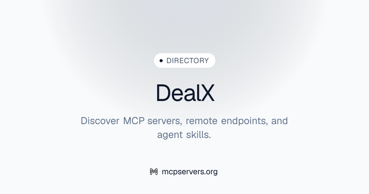 Official Deal X MCP Server | Awesome MCP Servers