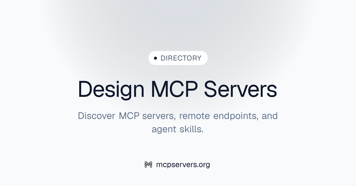 81 Design MCP Servers | Awesome MCP Servers