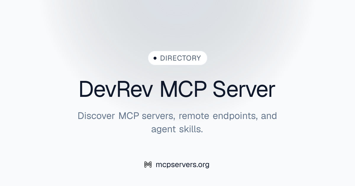 Dev Rev MCP Server | Awesome MCP Servers