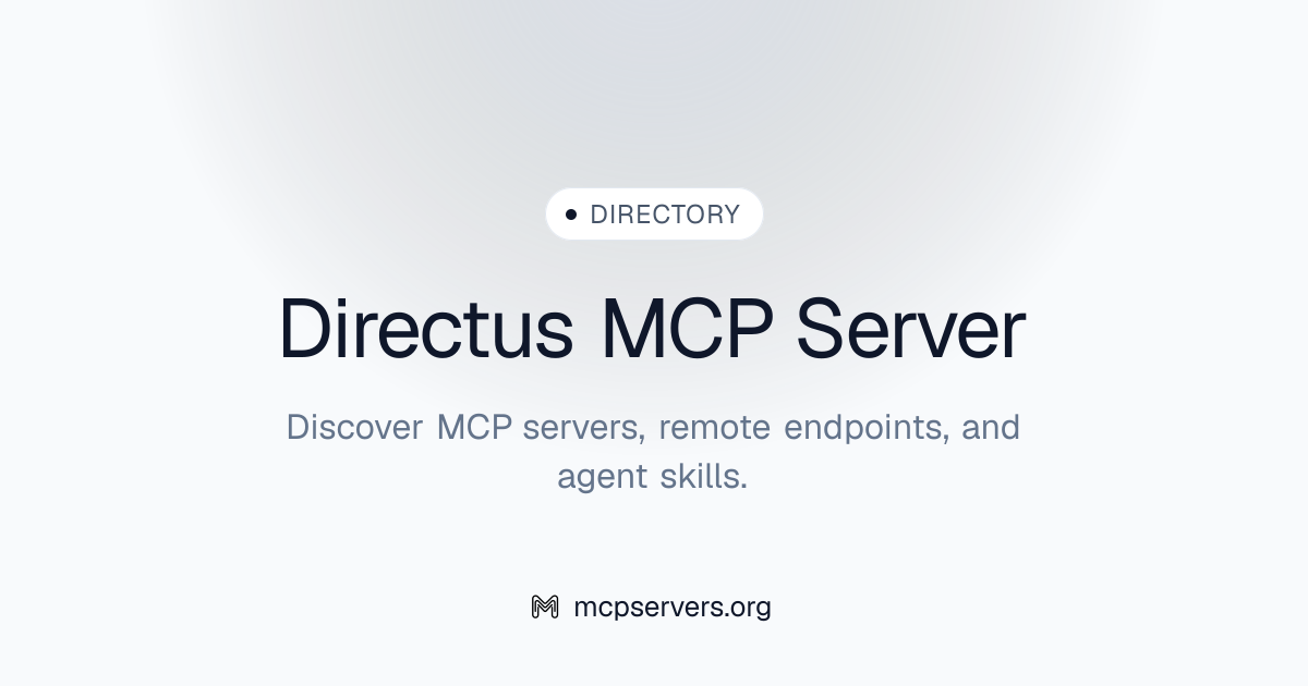 Directus MCP Server | Awesome MCP Servers