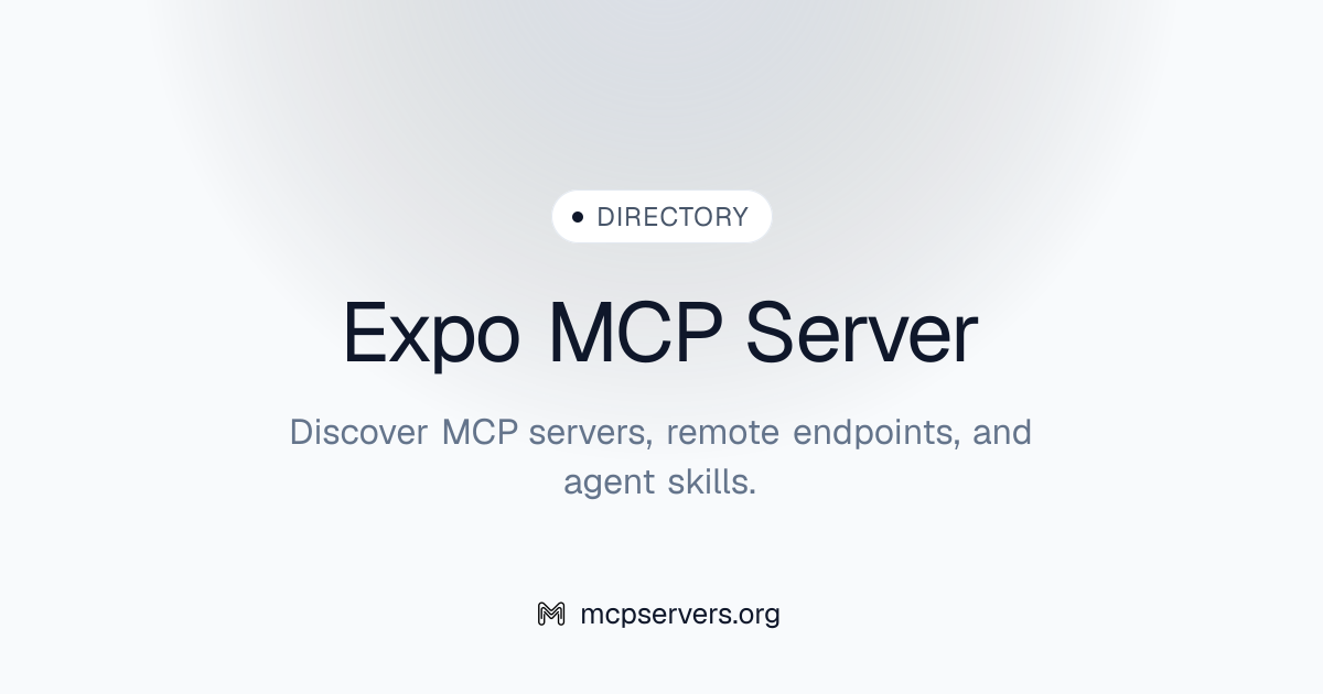 Expo MCP Server | Awesome MCP Servers