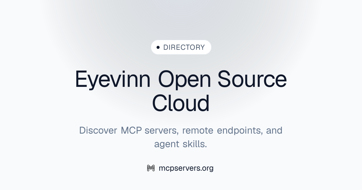 Eyevinn Open Source Cloud MCP Server | Awesome MCP Servers