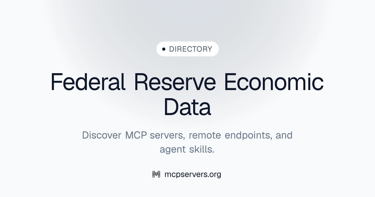 Federal Reserve Economic Data MCP Server
