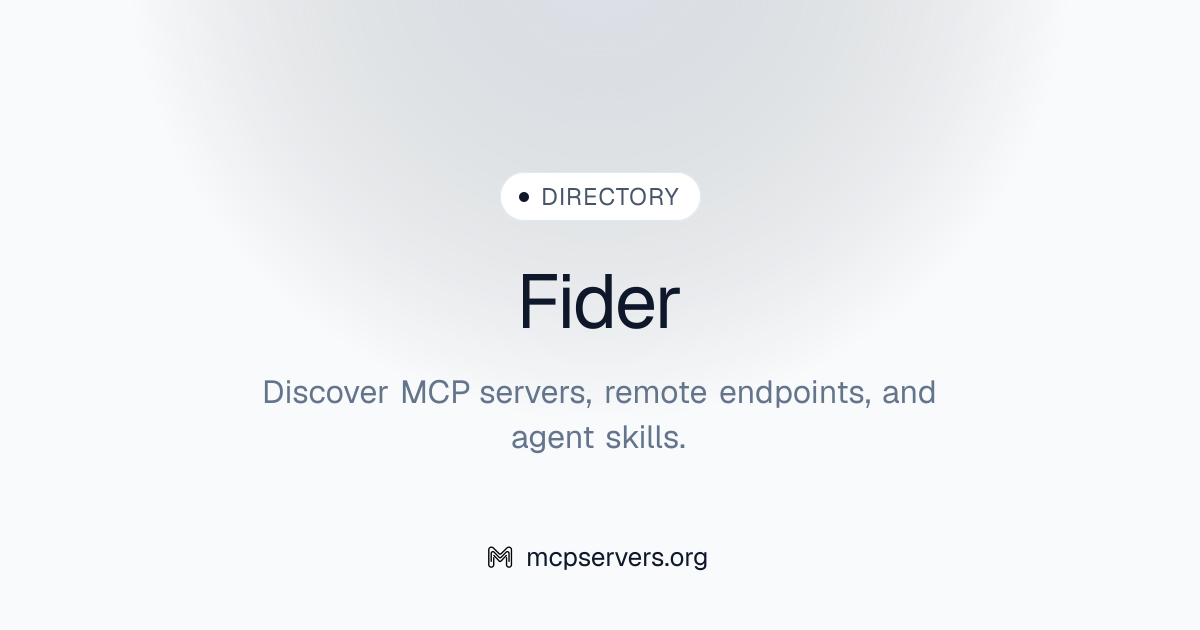 Fider MCP Server | Awesome MCP Servers