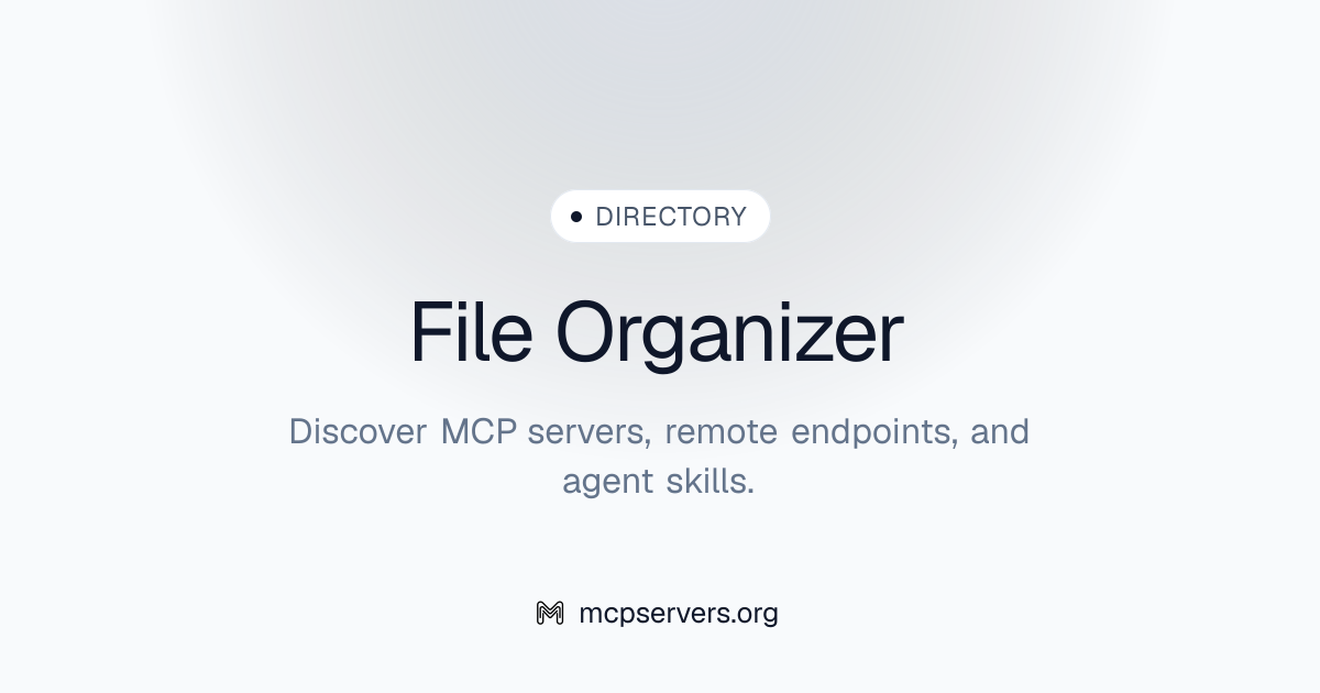 File Organizer | Agent Skills Library