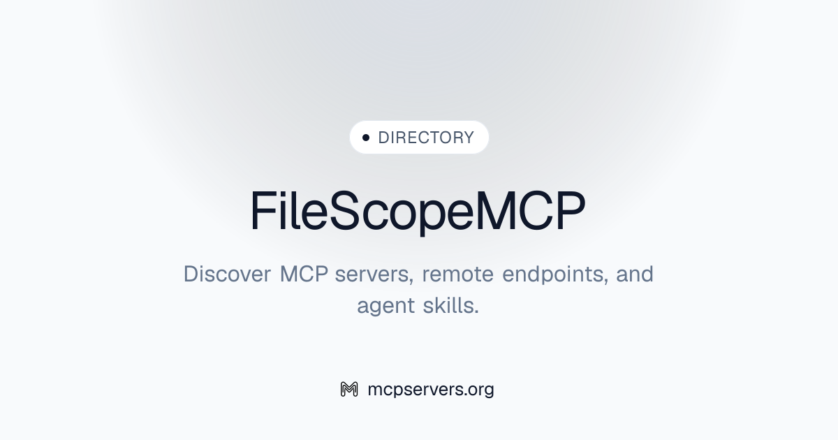 File Scope MCP Server | Awesome MCP Servers