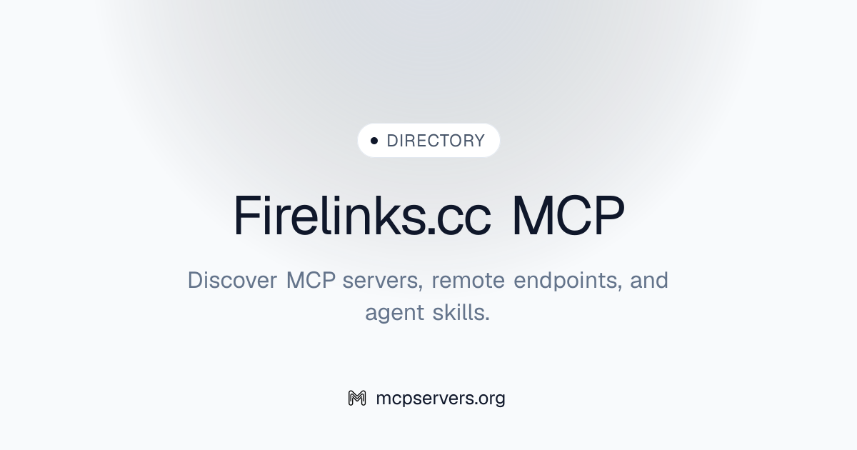 Firelinks Cc MCP Server | Awesome MCP Servers