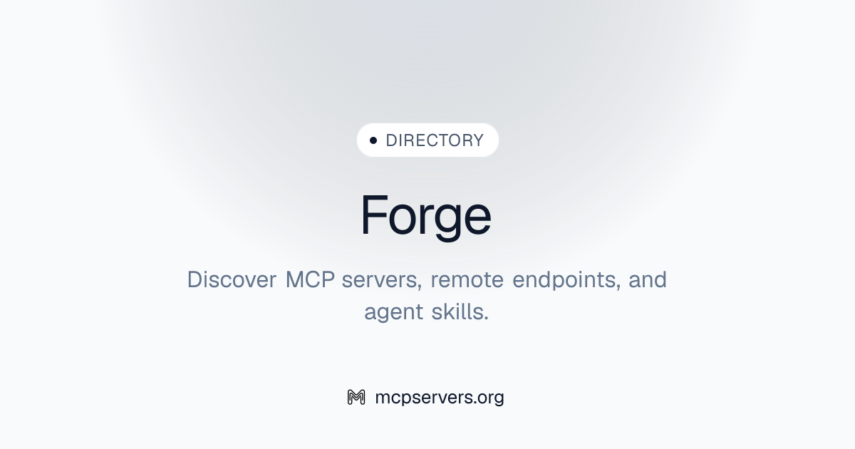 Forge MCP Server | Awesome MCP Servers