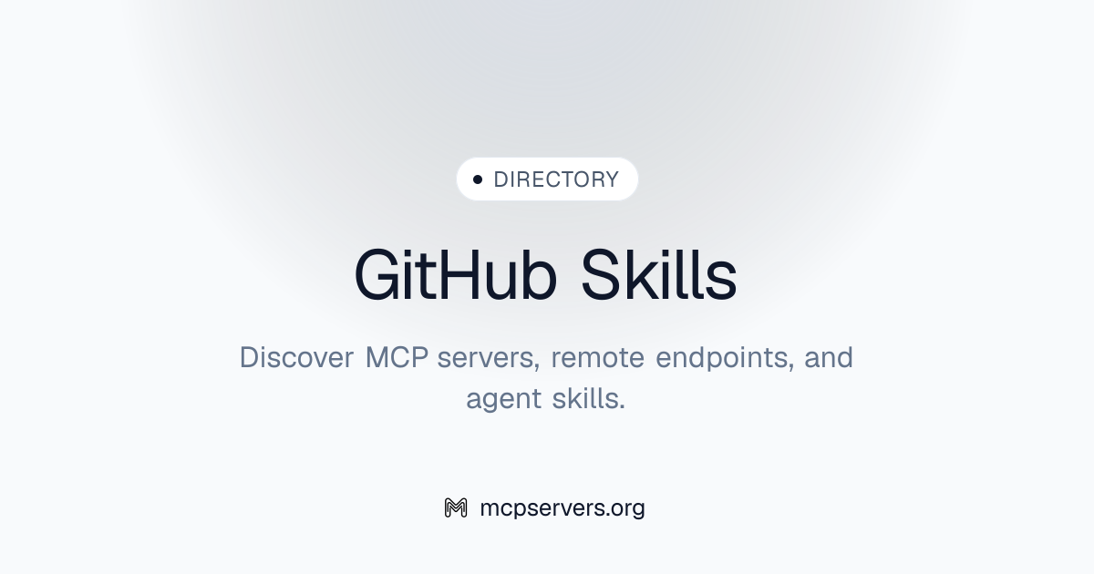 GitHub Skills | Agent Skills Library
