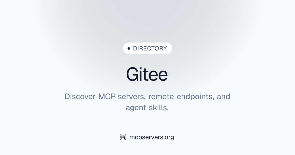 Official Gitee MCP Server | Awesome MCP Servers