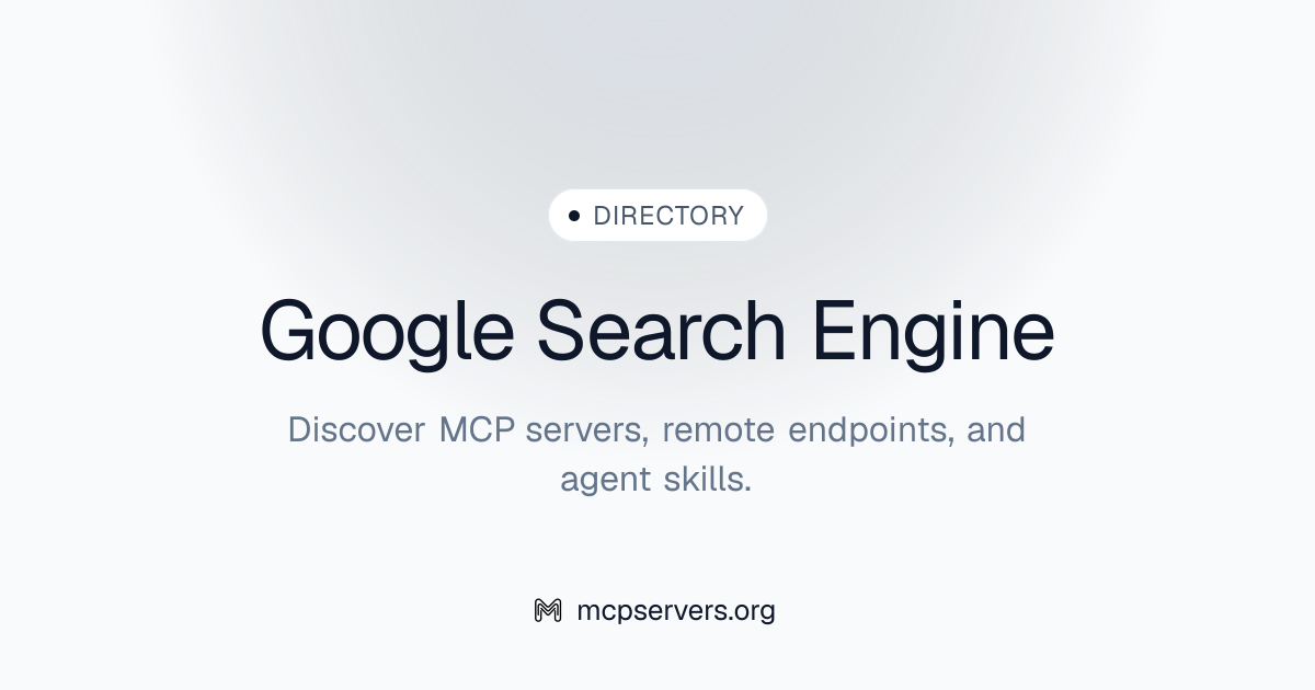 Google Search Engine MCP Server | Awesome MCP Servers