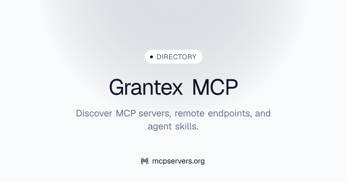 Grantex MCP Server | Awesome MCP Servers