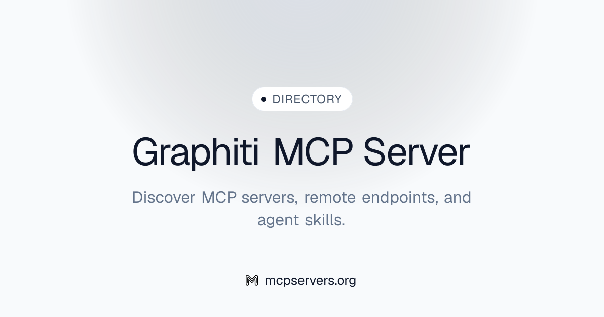 Graphiti MCP Server | Awesome MCP Servers