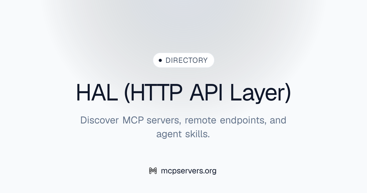 HAL HTTP API Layer) MCP Server | Awesome MCP Servers
