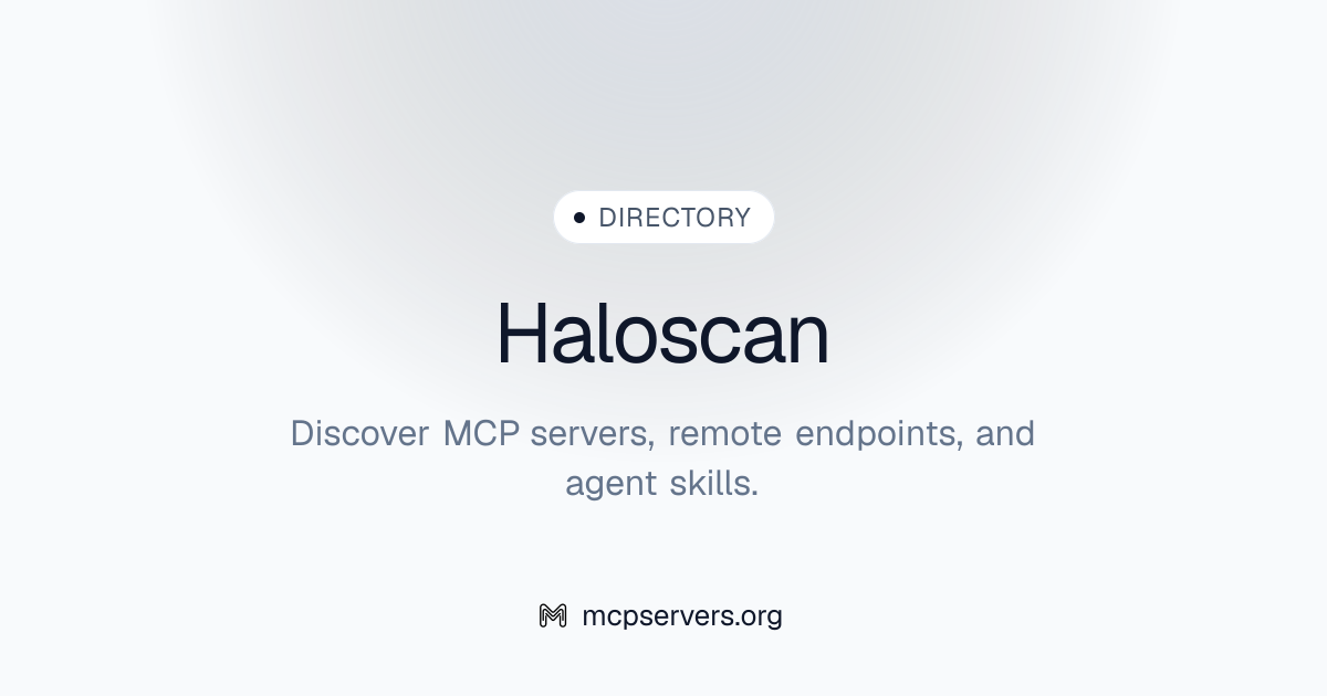 Haloscan MCP Server | Awesome MCP Servers