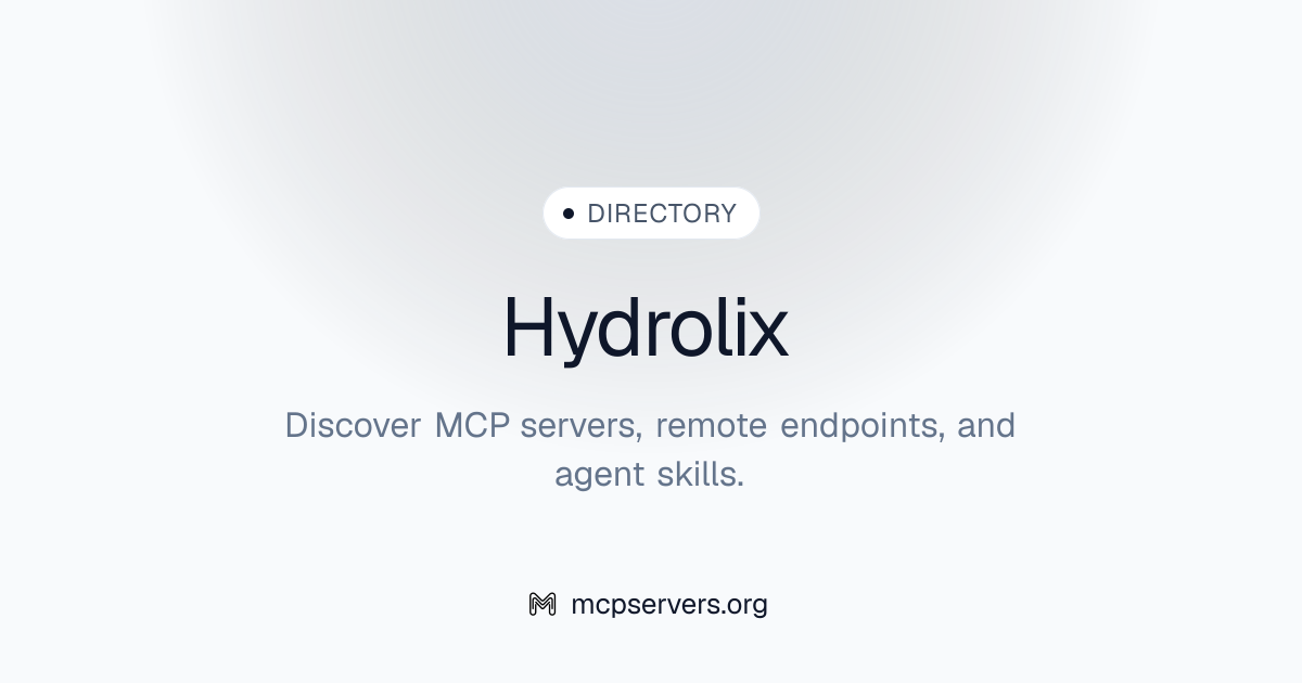 Official Hydrolix MCP Server | Awesome MCP Servers