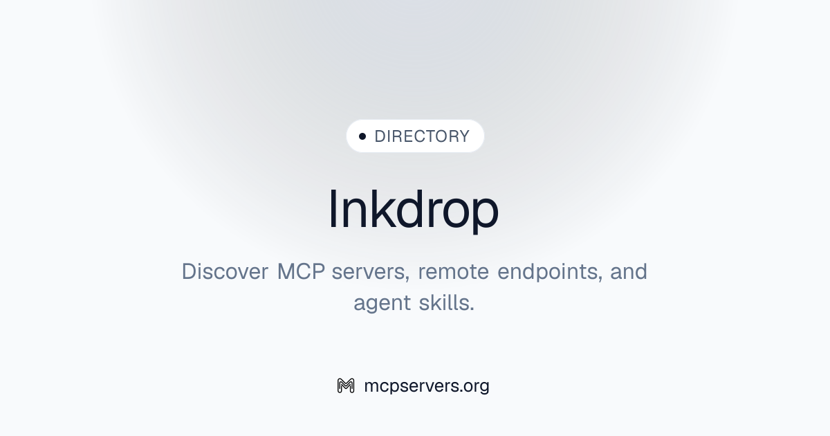 Inkdrop MCP Server | Awesome MCP Servers