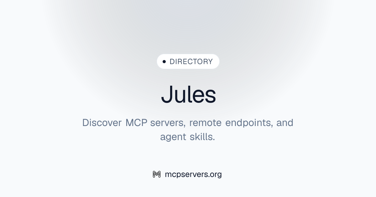 Jules MCP Server | Awesome MCP Servers