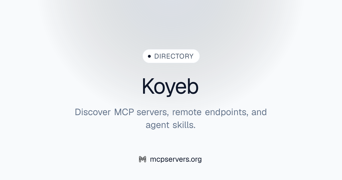 Koyeb MCP Server | Awesome MCP Servers