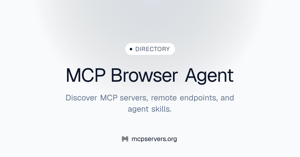 Browser Agent MCP Server | Awesome MCP Servers