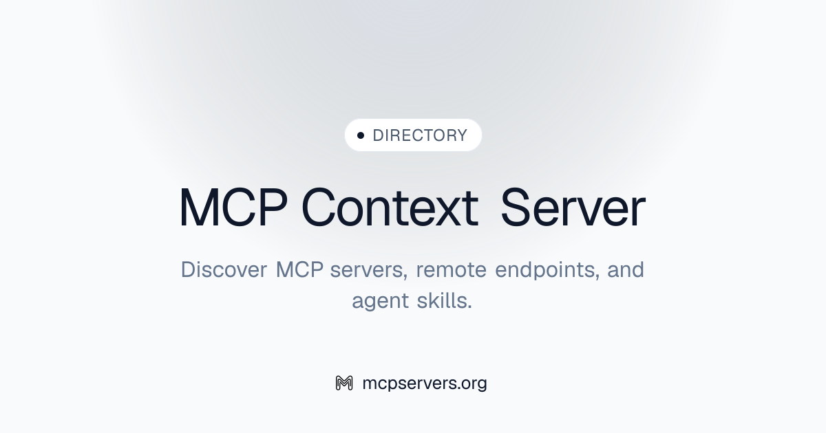 Context MCP Server | Awesome MCP Servers