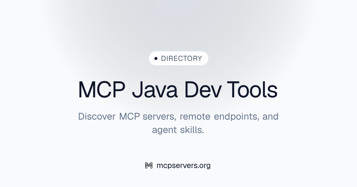 Java Dev Tools MCP Server | Awesome MCP Servers