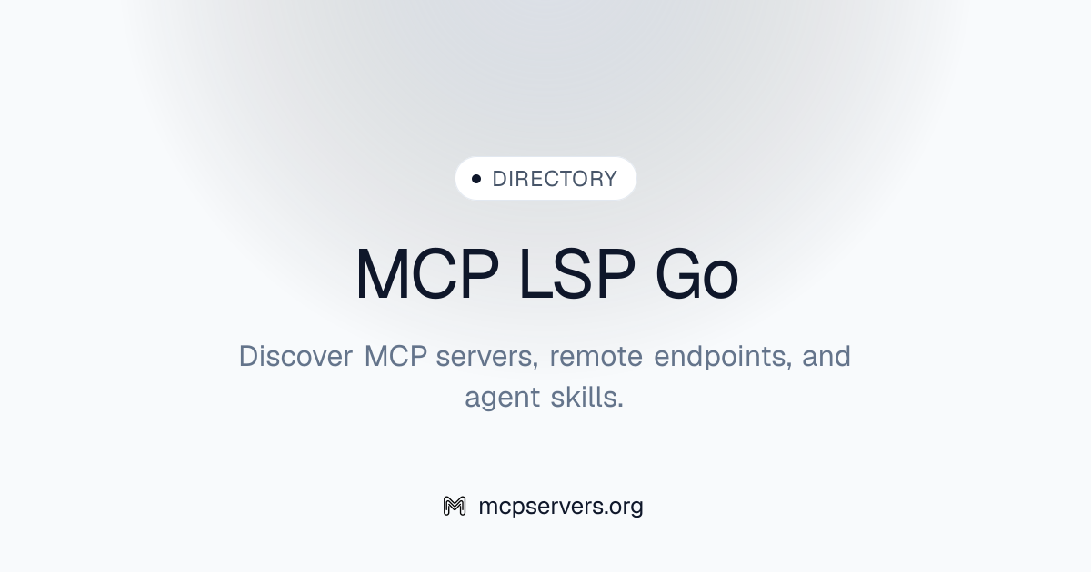 LSP Go MCP Server | Awesome MCP Servers